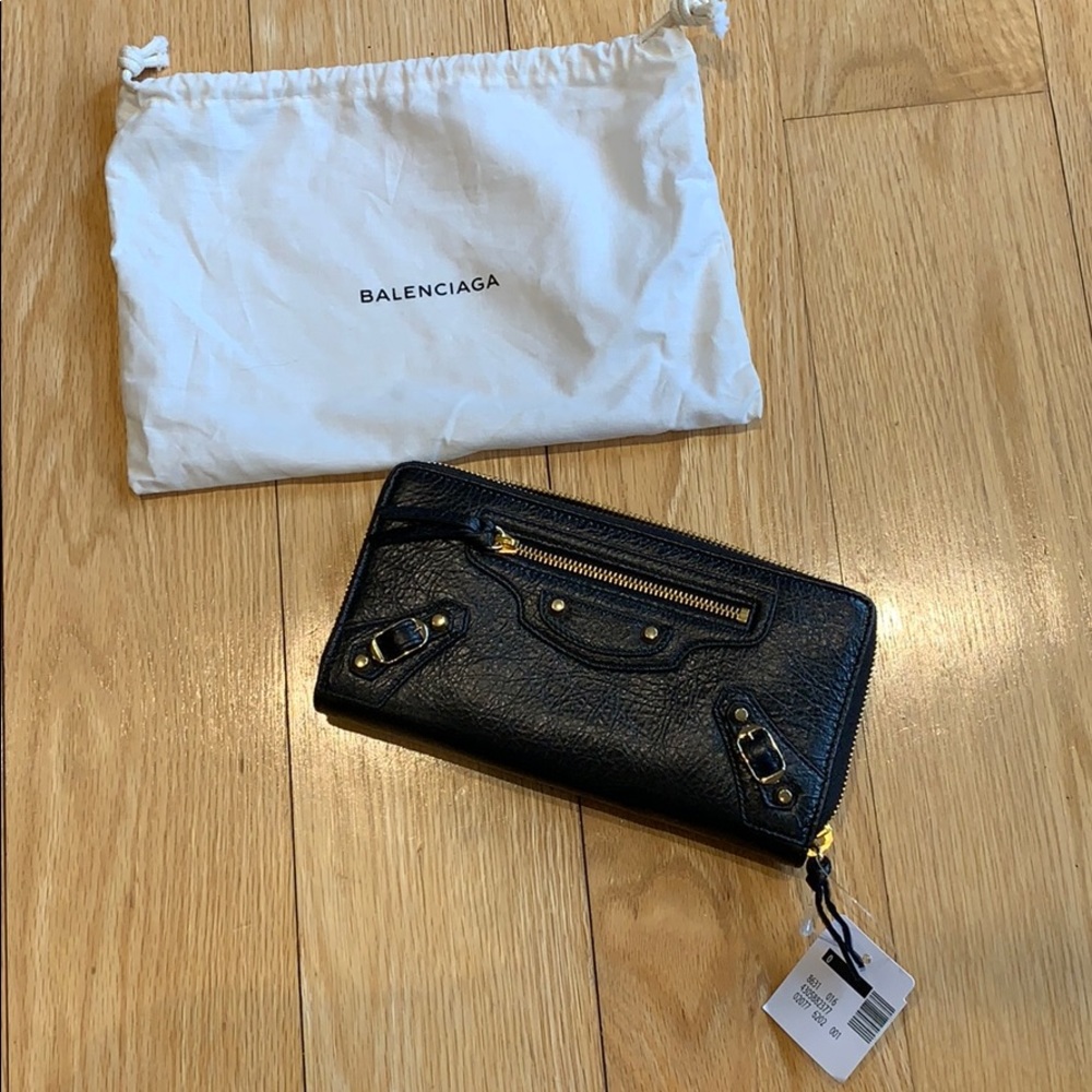 Balenciaga Classic Continental Zip-Around Wallet - Picture 1 of 6